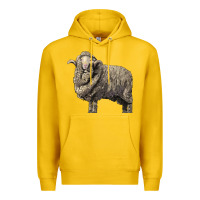 Lemon merino wool sheep Premium Hoodie - LillyAllenDesigns