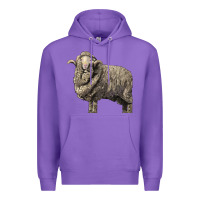 Purple merino wool sheep Premium Hoodie - LillyAllenDesigns