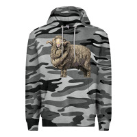 Slate Camo merino wool sheep Premium Hoodie - LillyAllenDesigns