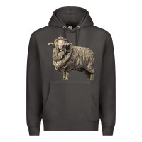 Smoke merino wool sheep Premium Hoodie - LillyAllenDesigns