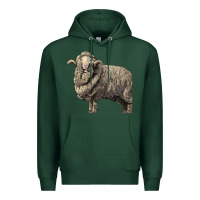 Sports Green merino wool sheep Premium Hoodie - LillyAllenDesigns