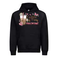 Black coffee is my valentine Urban Hoodie - MaliasSmallBusiness