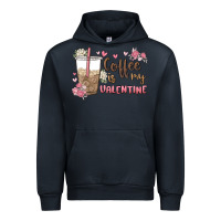 Navy coffee is my valentine Urban Hoodie - MaliasSmallBusiness