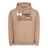 Pigment Burro coffee is my valentine Urban Hoodie - MaliasSmallBusiness