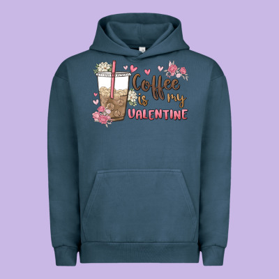 Coffee Is My Valentine Urban Hoodie Designed By Maliassmallbusiness