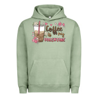 Pigment Oil Green coffee is my valentine Urban Hoodie - MaliasSmallBusiness