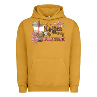 Pigment Peanut Butter coffee is my valentine Urban Hoodie - MaliasSmallBusiness