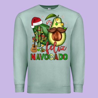 Feliz Navocado Avocado Premium Sweatshirt Designed By Jahusdesignshop