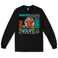 Black highland cattle Long Sleeve Tee - texasbilliewilder