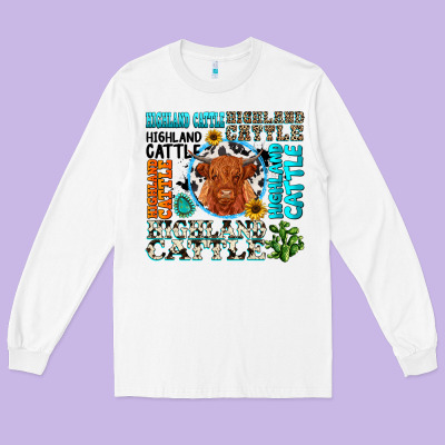 Long Sleeve Tee highland cattle