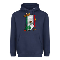 Navy mexican indiana Heavyweight Hoodie - CowhideDigitalArt
