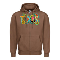 Chestnut texas summer Zipper Hoodie - texasbilliewilder