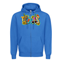 True Royal texas summer Zipper Hoodie - texasbilliewilder