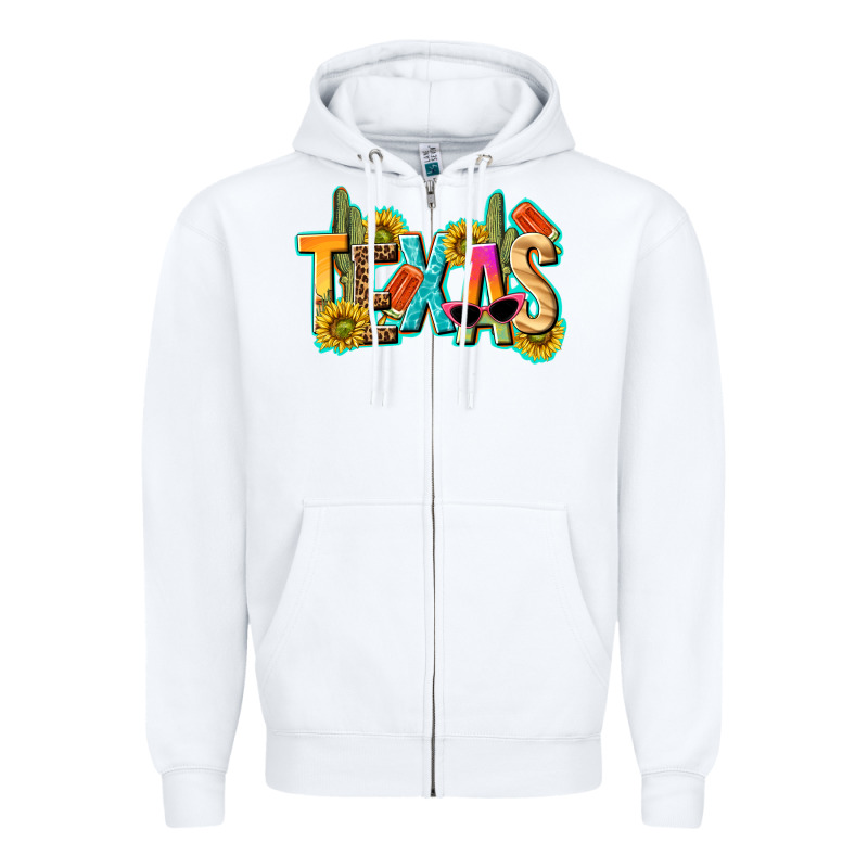 Texas Summer Zipper Hoodie by texasbilliewilder | Teevron