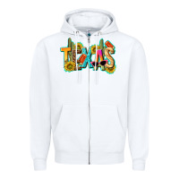 White texas summer Zipper Hoodie - texasbilliewilder