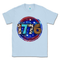 Dusty Blue western 1776 4th of july billie wilder Classic Tee - texasbilliewilder