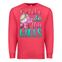 Cardinal let's do this girls baseball Premium Sweatshirt - BundleAndBundleShop
