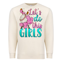 Sandshell let's do this girls baseball Premium Sweatshirt - BundleAndBundleShop