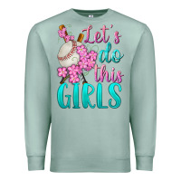 Seafoam let's do this girls baseball Premium Sweatshirt - BundleAndBundleShop