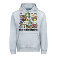 Heather Grey throw me something mister Urban Hoodie - MaliasSmallBusiness
