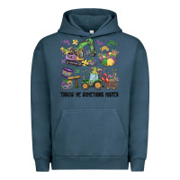 Pigment Midnight Navy throw me something mister Urban Hoodie - MaliasSmallBusiness