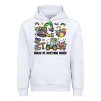 White throw me something mister Urban Hoodie - MaliasSmallBusiness