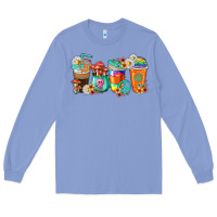 Colony Blue hippie coffee cups Long Sleeve Tee - texasbilliewilder