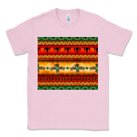 Bubblegum Pink thunderbird bullskull Aztec pattern Classic Tee - BarkalooDesign