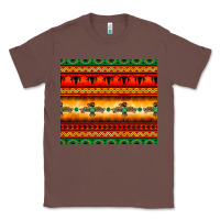 Chestnut thunderbird bullskull Aztec pattern Classic Tee - BarkalooDesign