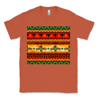 Copper thunderbird bullskull Aztec pattern Classic Tee - BarkalooDesign