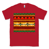Red thunderbird bullskull Aztec pattern Classic Tee - BarkalooDesign
