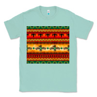 Seafoam thunderbird bullskull Aztec pattern Classic Tee - BarkalooDesign