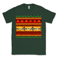 Sports Green thunderbird bullskull Aztec pattern Classic Tee - BarkalooDesign