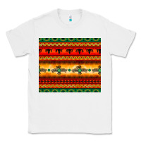White thunderbird bullskull Aztec pattern Classic Tee - BarkalooDesign