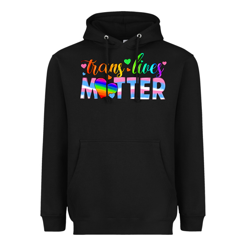 Trans Lives Matter Heavyweight Hoodie by HRA Design Shop | Teevron