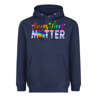 Navy trans lives matter Heavyweight Hoodie - HRA Design Shop