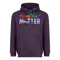 Plum trans lives matter Heavyweight Hoodie - HRA Design Shop