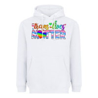 White trans lives matter Heavyweight Hoodie - HRA Design Shop