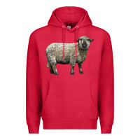 Cardinal hampshire sheep Premium Hoodie - LillyAllenDesigns