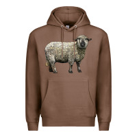 Chestnut hampshire sheep Premium Hoodie - LillyAllenDesigns