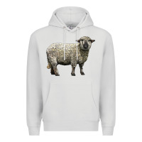 Dove Grey hampshire sheep Premium Hoodie - LillyAllenDesigns