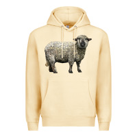 Pina Colada hampshire sheep Premium Hoodie - LillyAllenDesigns