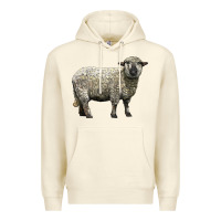 Sandshell hampshire sheep Premium Hoodie - LillyAllenDesigns