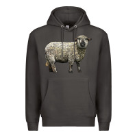 Smoke hampshire sheep Premium Hoodie - LillyAllenDesigns