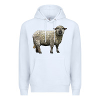 White hampshire sheep Premium Hoodie - LillyAllenDesigns