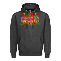 Charcoal Heather abuela Zipper Hoodie - Zillion Design Studio