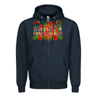 Navy abuela Zipper Hoodie - Zillion Design Studio