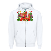 White abuela Zipper Hoodie - Zillion Design Studio
