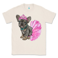Natural balerina french bulldog with tutu Classic Tee - RanaPortraitStore