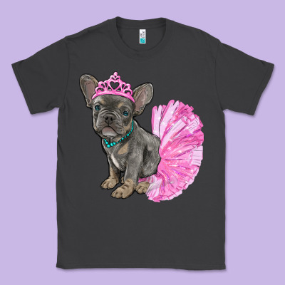 Balerina French Bulldog With Tutu Classic Tee Designed By Ranaportraitstore
